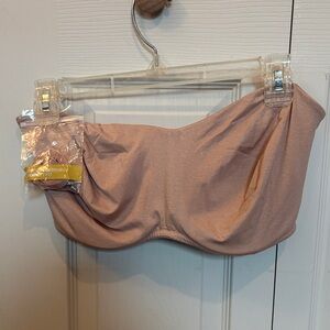 Women's Strapless Bandeau Bra - Tan